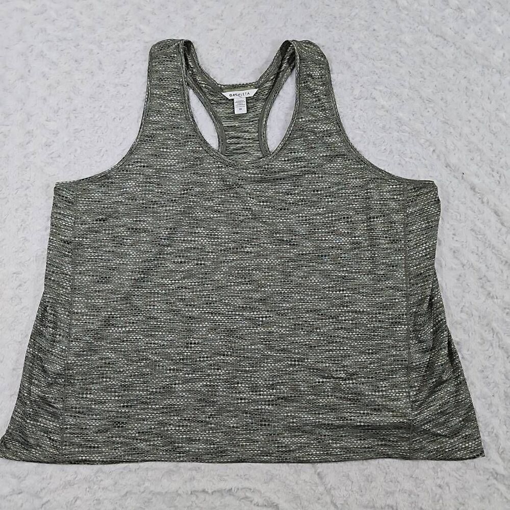 Athleta ultimate scoop mesh tank olive green women's 3X workout gym summer